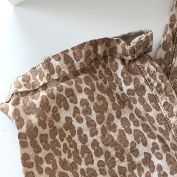 Anthropologie animal print cheetah pants tan 27 - Picture 8 of 16